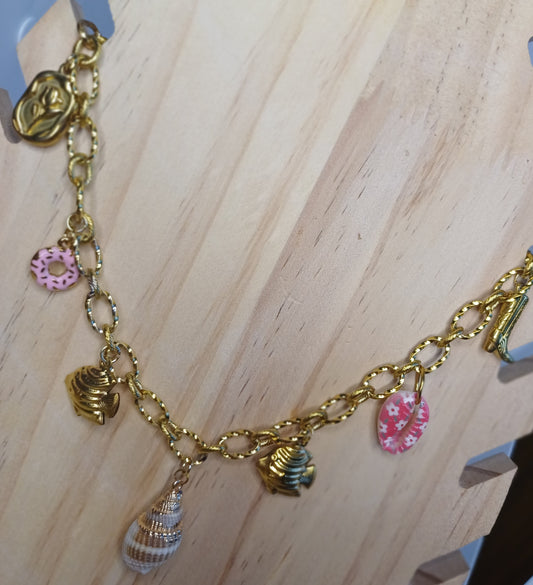 Collier "Océan Gourmand" – Breloques Artisanales